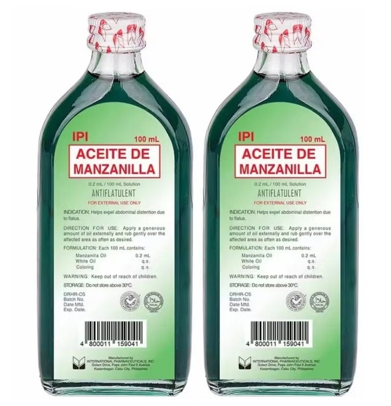 Aceite De Manzanilla Oil 100 ml 2 Pieces